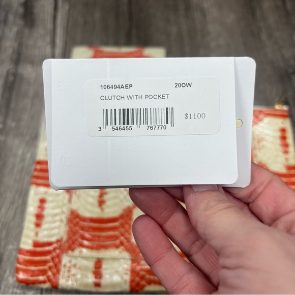 NWT Celine Snakeskin Clutch and Card Case - Picture 7 of 9